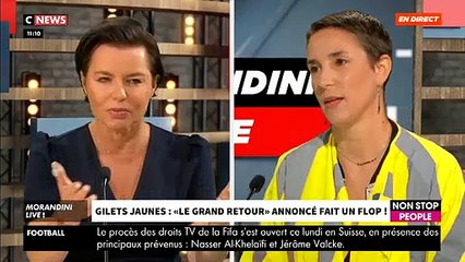 Accrochage dans "Morandini Live" ce matin entre la gilet jaune Sophie Tissier et la chroniqueuse politique Laurence Saillet - VIDEO