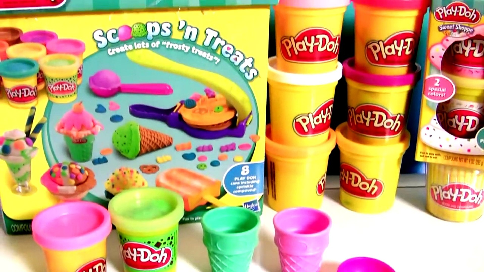 Play Doh Glaces Pâte à modeler Gourmandises Glacées Scoops 'N Treats -  video Dailymotion