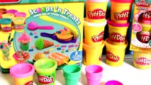 Play-Doh Scoops n' Treats Ice Cream Popsicles - Helados de Colores PlayDough Friandises Glacées