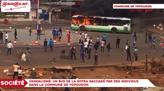 Vandalisme: Un bus de la SOTRA saccagé par des individus dans la commune de Yopougon