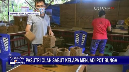 Pasutri Mengolah Sabut Kelapa jadi Aneka Suvenir Cantik yang Bernilai Ekonomi
