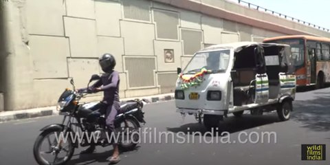 Bike pulls along a three wheeler in Covid times: Only in India!