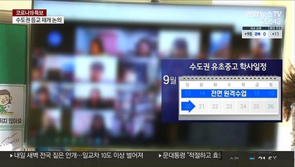수도권 등교재개 논의…"추석 전 등교 어려울 듯"