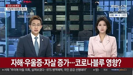 자해·우울증·자살 증가…코로나블루 영향?