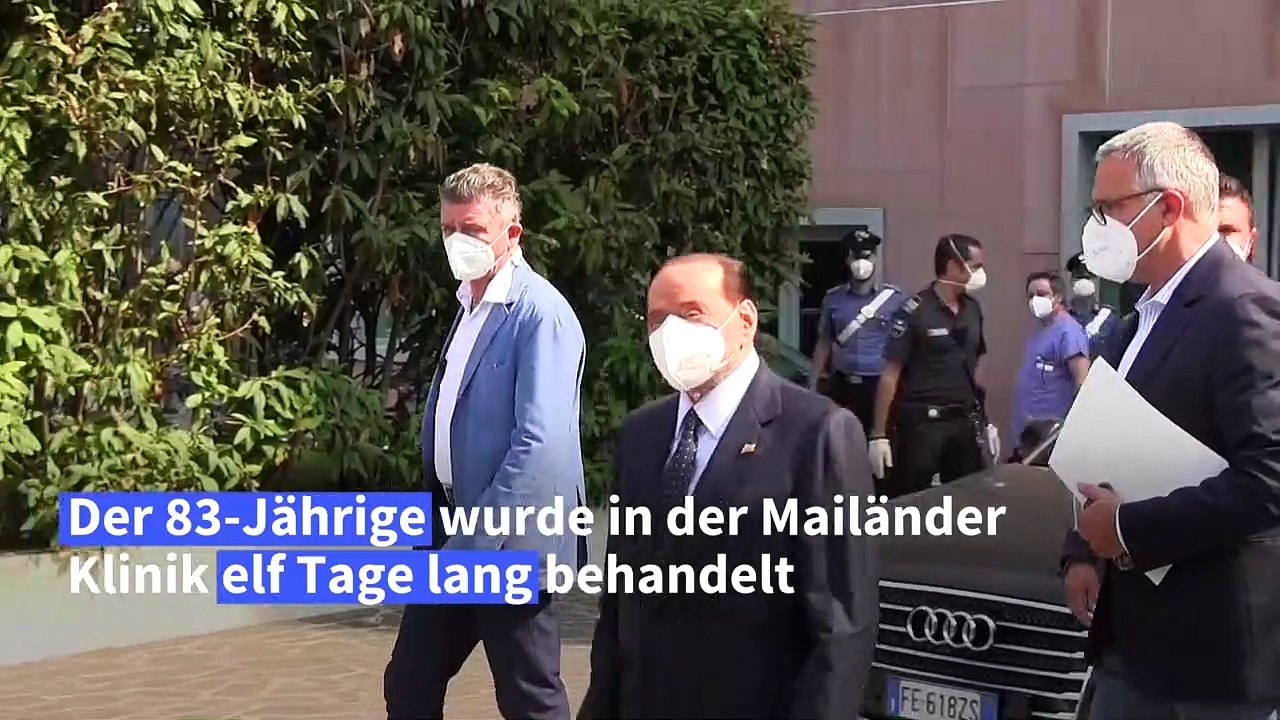 Berlusconi verlässt nach Corona-Infektion Krankenhaus