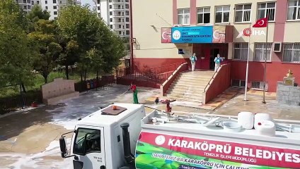 Şanlıurfa’da okullar dezenfekte ediliyor