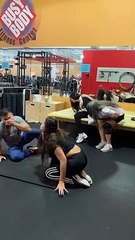 Petit accident pendant un étirement