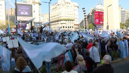Protestas en calles de Argentina contra el gobierno y la cuarentena