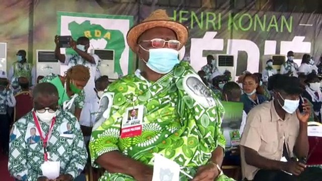 Henri Konan Bédié investi à Yamoussoukro candidat du PDCI à la présidentielle du 31 octobre 2020.