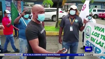 Download Video: Empleados portuarios realizan una marcha en Colón - Nex Noticias