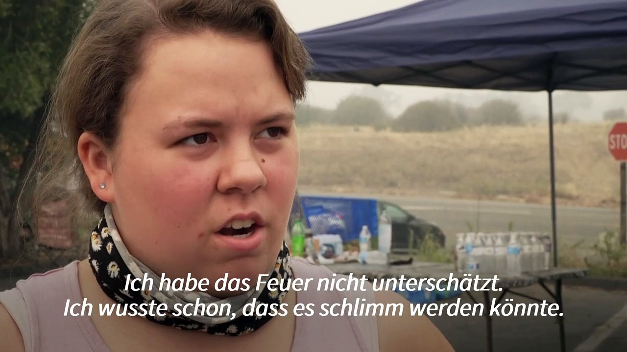 Kalifornische Ortschaft brennt komplett nieder