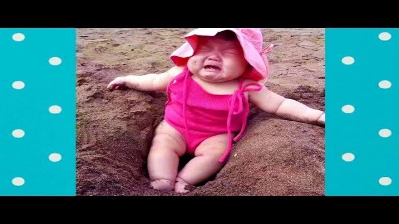 Relaxing Babies On The Beach