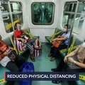 Medical experts oppose reduced distancing on public transport