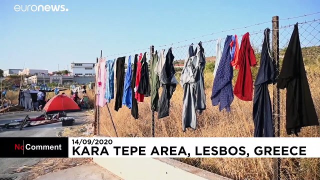 Migrants still stuck in limbo on Lesbos after Moria camp blazes