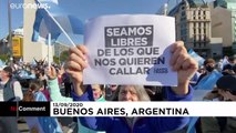 از قرنطینه تا فساد؛ معترضان در پایتخت آرژانتین به خیابان آمدند