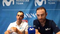 Enric Mas y Alejandro Valverde (Movistar Team) hacen balance del Tour de Francia