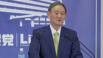 스가 신임 자민당 총재 "개혁 인사 중용...일하는 내각 만들 것" / YTN