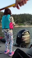 Daughter Catches Her First Trout