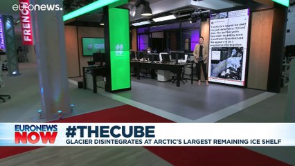 Greenland ice sheet nearly double the size of Manhattan breaks off into the ocean | #TheCube