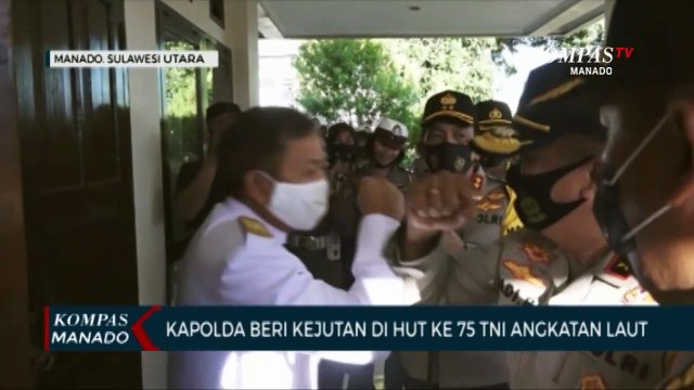 Kapolda Beri Kejutan Di Hut Ke 75 Tni Angkatan Laut