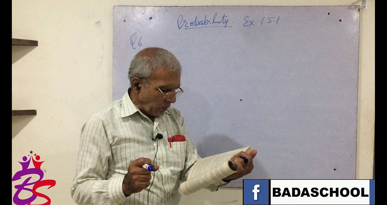 Probablity complete exercise  by mange ram sir   BadaSchool