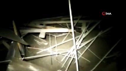 Mardin’de okul inşaatında çökme: 5 işçi yaralandı