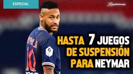 Neymar podría ser expulsado hasta 7 juegos con el PSG en Francia
