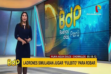 Simulan jugar fulbito para que su cómplice robe mochila en playa Agua Dulce