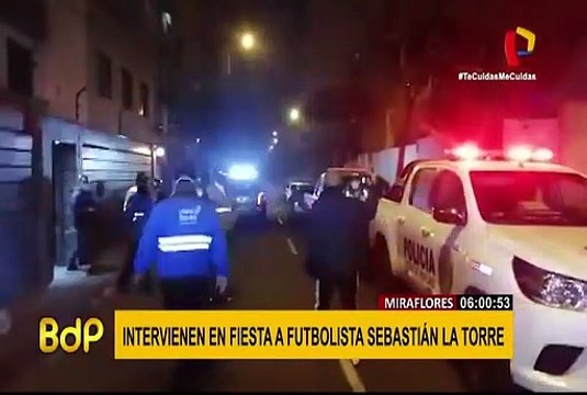 Miraflores: futbolista sebastián La Torre fue intervenido en fiesta clandestina