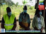 RTG/ Visite du DG de la CAISTAB à la plantation pilote des membres de la coopérative Alliance Café Cacao du Gabon au village NKolayo