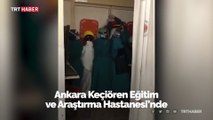 Ankara'da hayatını kaybeden kişinin yakınları sağlık çalışanlarına saldırdı