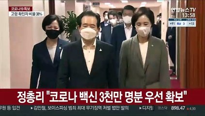 정총리 "코로나 백신 3천만 명분 우선 확보"