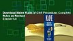 Downlaod Maine Rules of Civil Procedure: Complete Rules as Revised Through June 1, 2018 E-book full