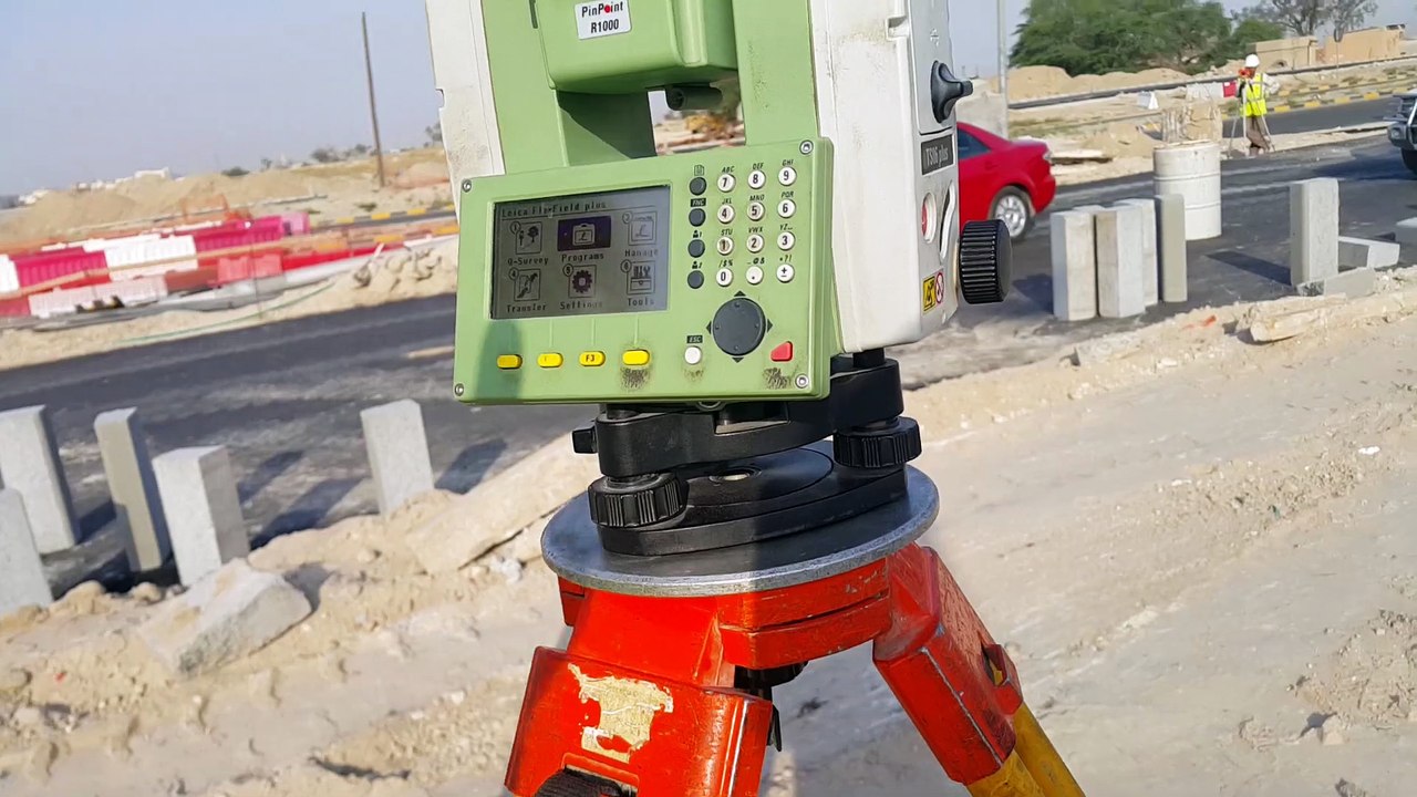 8. How to do Layout(Stake Out) with Leica Total Station TS06 Plus Complete training in اردو & हिन्दी