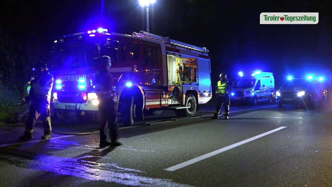 Schwerer Unfall unter Einfluss von Medikamenten auf der A12 bei Ampass