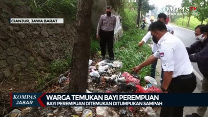 Miris, bayi lucu tergeletak di tumpukan sampah