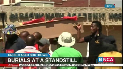 Burials at a standstill