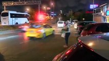 İstanbul'da dehşet anları! Kadını otomobilden attılar