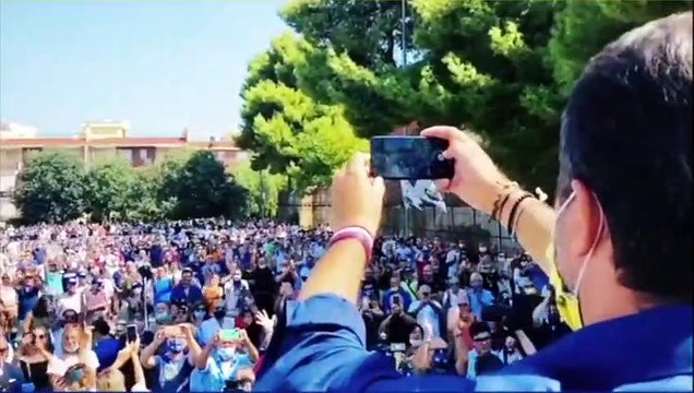 MATTEO SALVINI ARRIVA AD ANDRIA GRAZIE PER L'ACCOGLIENZA, TUTTA DA GODERE