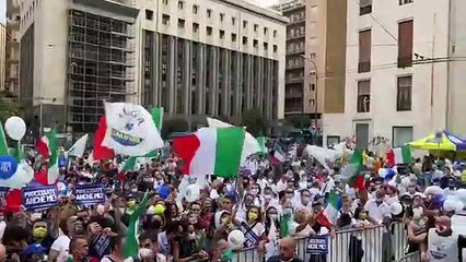SALVINI ARRIVA A NAPOLI IN PIAZZA MATTEOTTI