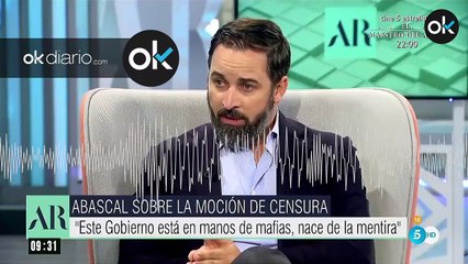 Abascal: "Este Gobierno está en manos de mafias"