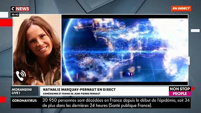 EXCLU - Nathalie Marquay-Pernaut réagit en direct dans Morandini Live au départ annoncé ce matin de son mari, Jean-Pierre Pernaut, du 13h de TF1 - VIDEO