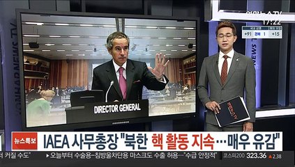 IAEA 사무총장 "북한 핵 활동 지속…매우 유감"