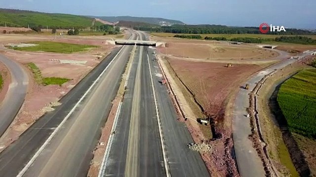 21 Aralık 2020 tarihinde hizmete açılacak Kuzey Marmara Otoyolu havadan görüntülendi