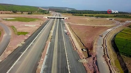 21 Aralık 2020 tarihinde hizmete açılacak Kuzey Marmara Otoyolu havadan görüntülendi
