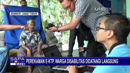 Perekaman E-KTP, Warga Disabilitas Didatangi Langsung