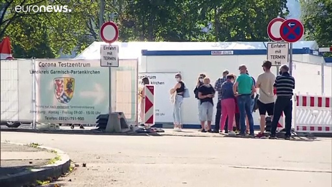 Warten auf das Ergebnis der Corona-Massentests von Garmisch-Partenkirchen