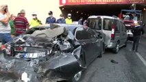 Denizli’de 9 araçlı zincirleme trafik kazası: 2 yaralı