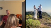 Woman Surprises Brother On His Big Day