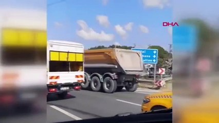 İstanbul'da trafiği kilitleyen kaza